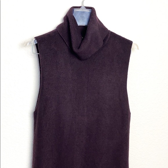 Apt 9 Plum Lace Trim Turtle Neck Sweater Dress - Picture 4 of 8